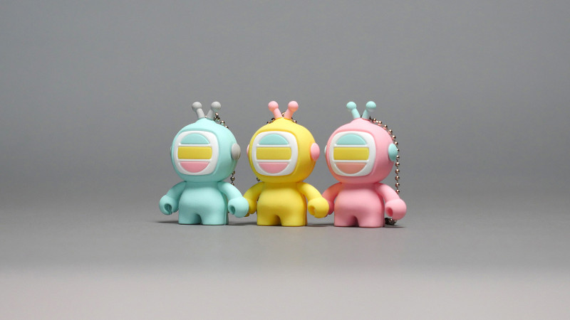 60% PVC TVBuddy Figure Key Chain